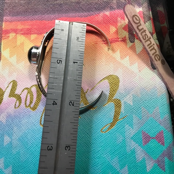SS/onyx Native American cuff - Picture 3 of 5